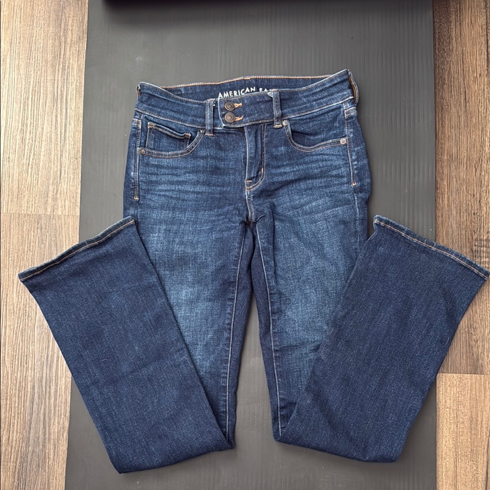 American Eagle Outfitters Blue Bootcut Leg Jeans Classic Style